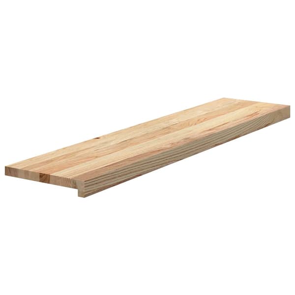 vidaXL trappetrin, 2 stk. ubehandlede, 110x25x2 cm massivt egetræ
