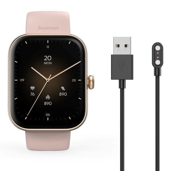 Hama Fit Watch 5000 rektangulär smartwatch roséguld