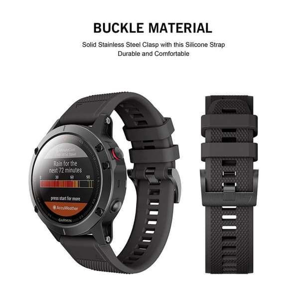 TECH-PROTECT SMOOTH GARMIN FENIX 5 / 6 / 6 PRO / 7 SVART
