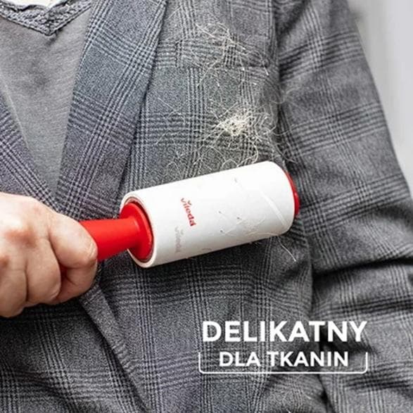 VILEDA Pet Pro -puhdistusrulla punainen ja valkoinen