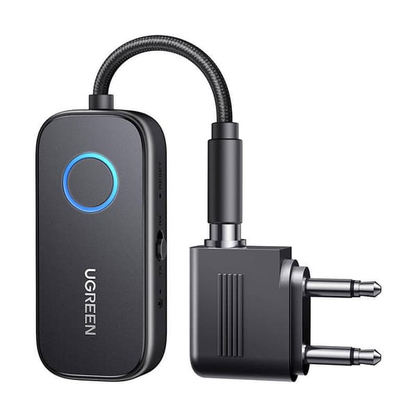 Ugreen CM671 Bluetooth 5.3 modtager/sender, 3,5 mm mini-jackstik, 300 mAh + flyadapter
