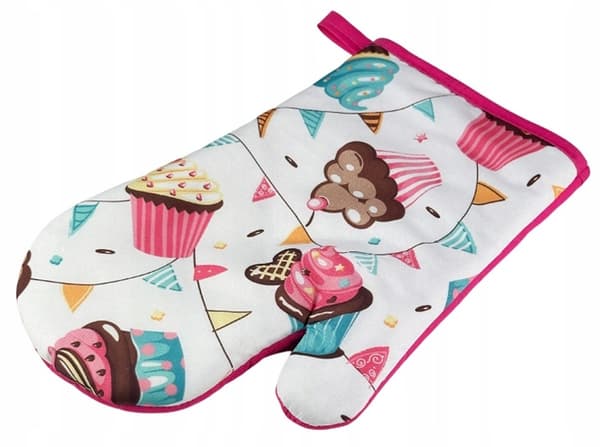 Ugnsvantar med magnet, 2 st., 18x27 cm, polyester
