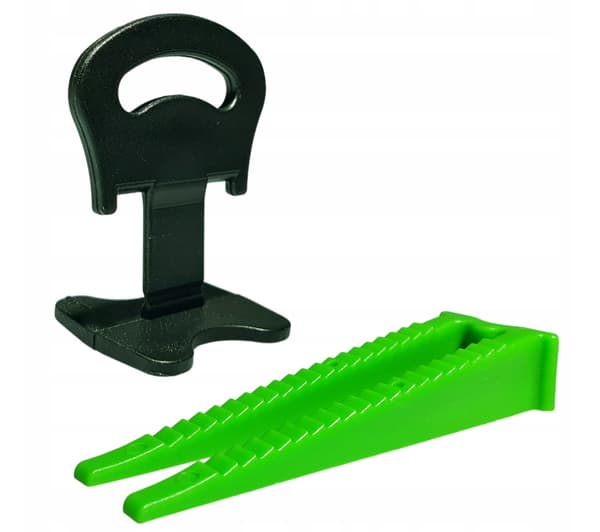 Fliseniveausystem Equal Level Sæt 500 klips 1.5mm 100 kiler