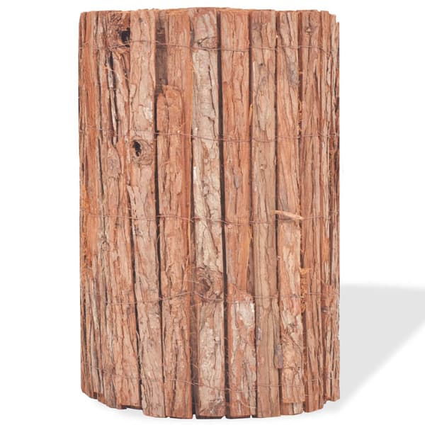 vidaXL Barkstaket, 1000 x 50 cm