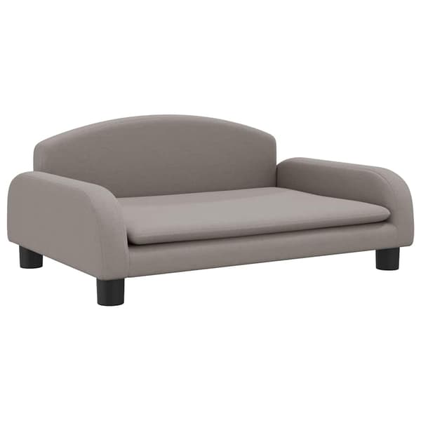 vidaXL hundeseng, taupe, 70x45x30 cm, stof