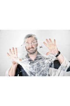 Mörka dekorationer Förtrollande spindelnät med Spider Create