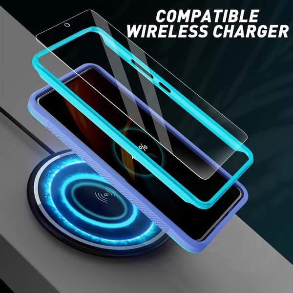 ARMOR ETUI TIL SAMSUNG GALAXY A53 5G BLÅ MED STATIV 9H GLAS