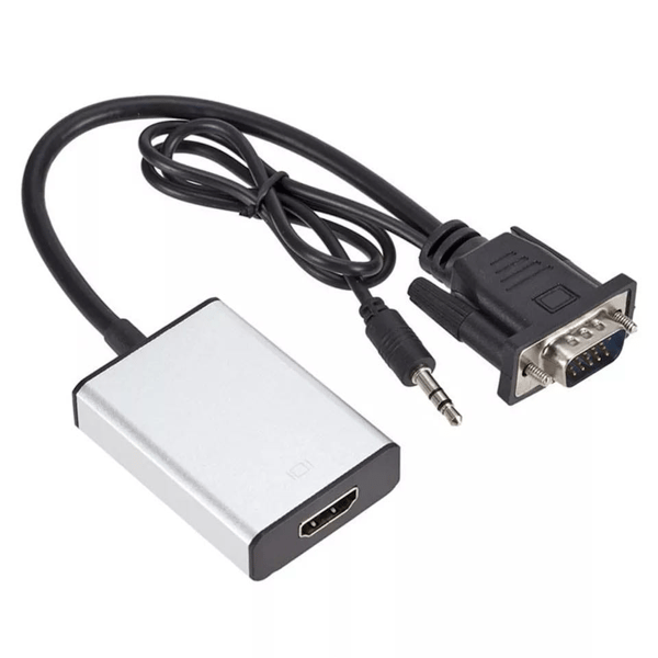 VGA + 3,5 mm jack - HDMI -muunnin