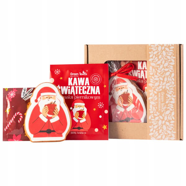 Presentask Julklapp för Sankt Nikolaus Kaffe Pepparkaka Te Låda