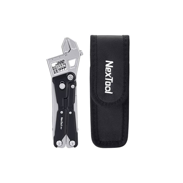 Nextool W4 11-i-1 multiverktyg med skiftnyckel, rostfritt stål