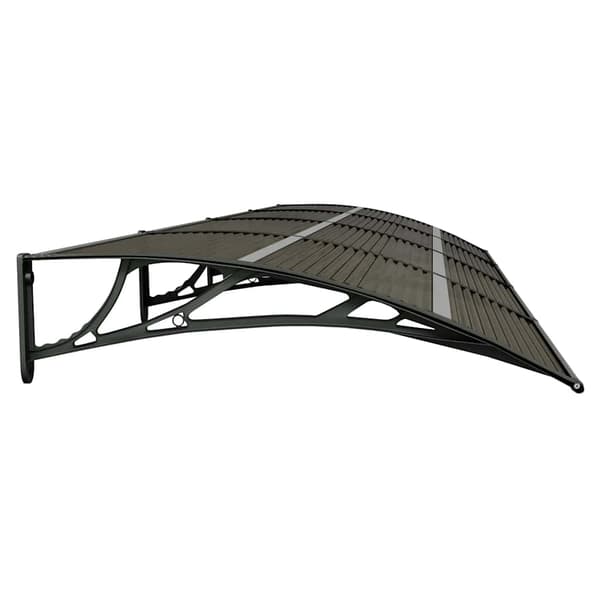 vidaXL dørmarkise sort 400x100 cm polycarbonat