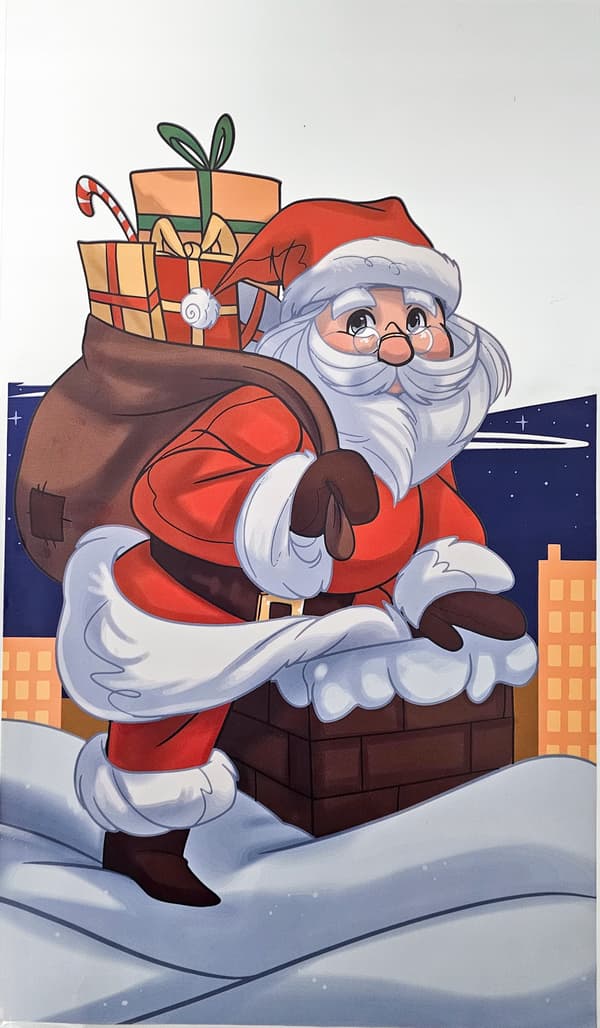 Plastikposer jul dobbeltsidet tryk 30x50cm