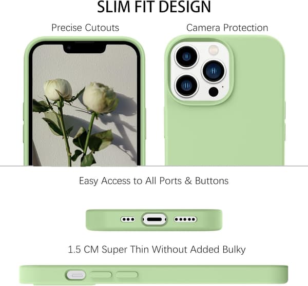 APPLE IPHONE 13 PRO GRÖNT SILIKONSKAL