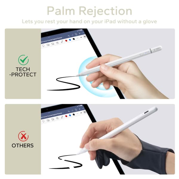 TECH-PROTECT DIGITAL MAGNETISK STYLUS PEN 3 IPAD HVID