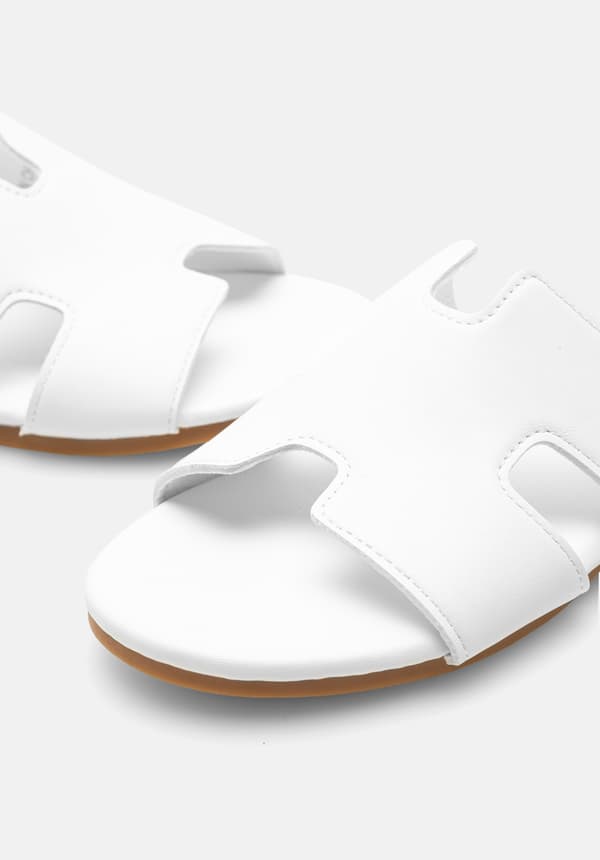 Wittchen kvinders flip-flops i øko-læder hvid