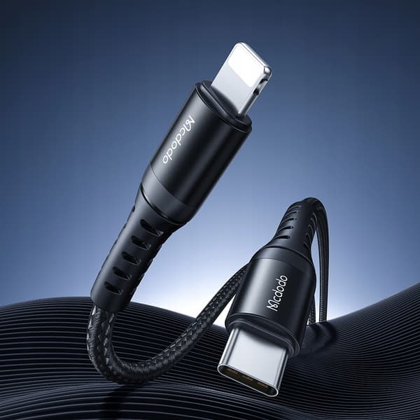 MCDODO KORT USB-C LIGHTNING-KABEL SNABBLADDNING FÖR IPHONE 13 14 20CM