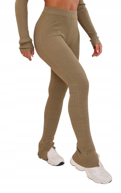 PRETTYLITTLETHING RIBBED PITKÄT HOUSUT XS M_J