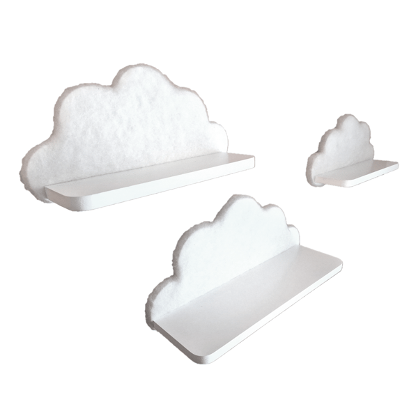 Cloud Shelves Sæt med 3 - Fluffy Cans