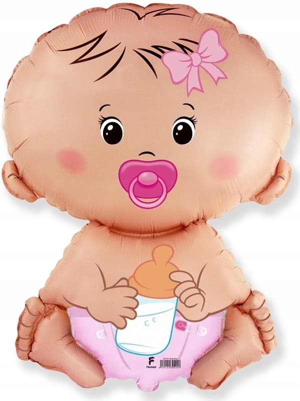 24" folieballon - baby pige