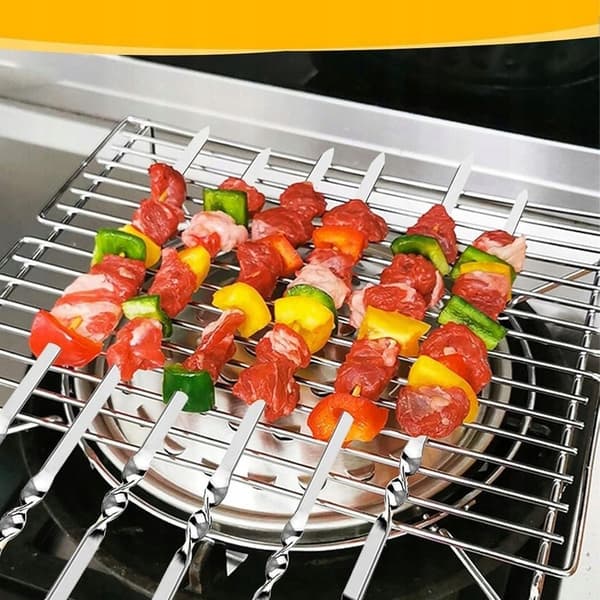 Spyd til kødspyd 32 cm grill rustfrit stål 20 stk.