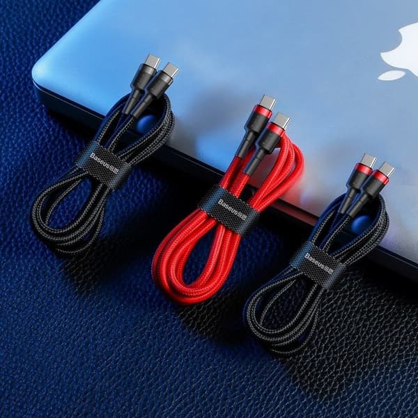 Baseus Cafule PD 2.0 QC 3.0 60W USB-C til USB-C PD-kabel 2m (rød)