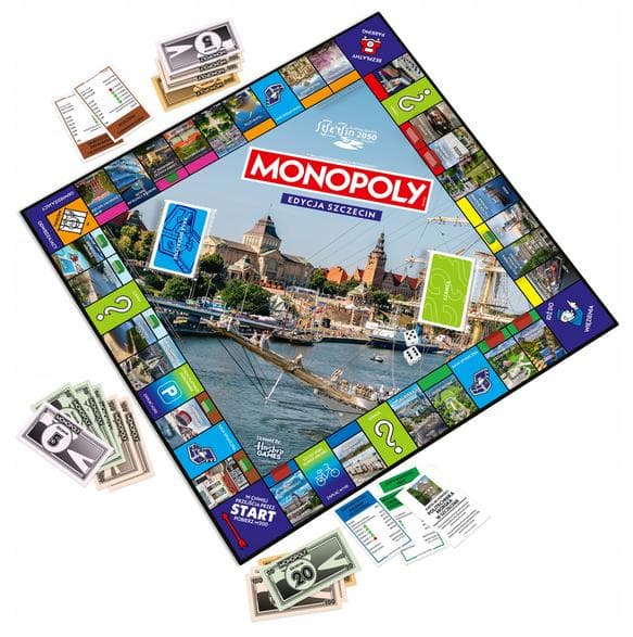 WINNING MOVES MONOPOLY -lautapeli Szczecin Edition Multicolor