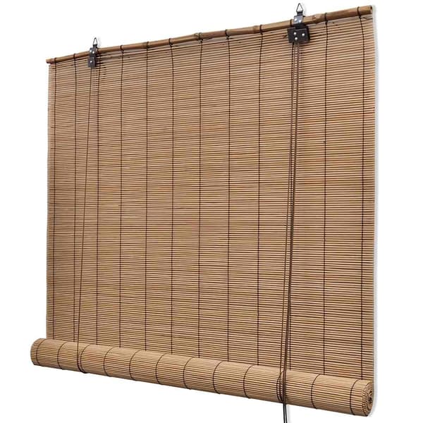 vidaXL bambusrullegardiner, 150 x 220 cm, brune