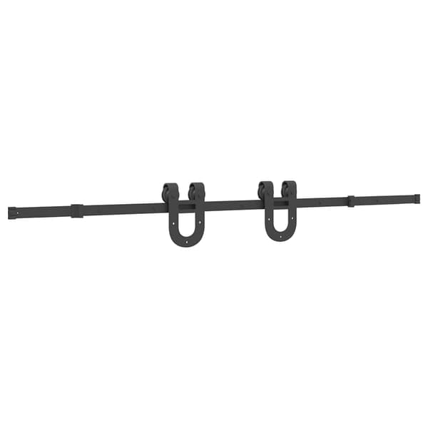vidaXL monteringssystem til skydedør, 200 cm, stål, sort