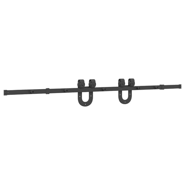 vidaXL monteringssystem til skydedør, 200 cm, stål, sort
