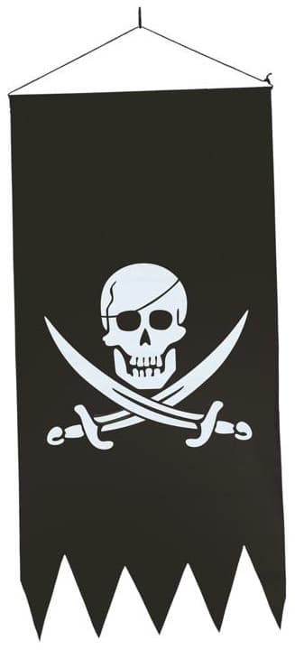 Dekorativ piratflagga 40x80cm
