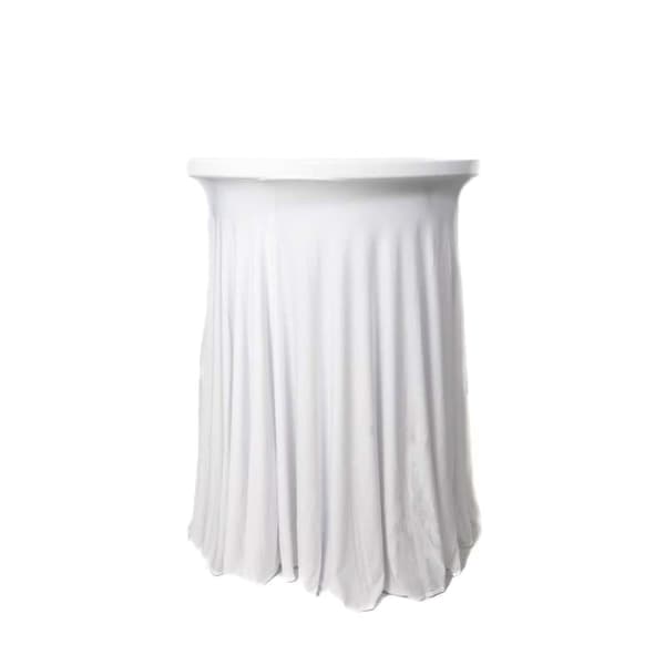 Elastisk borddug bordskørt til cocktailbord Ø80 h:110cm