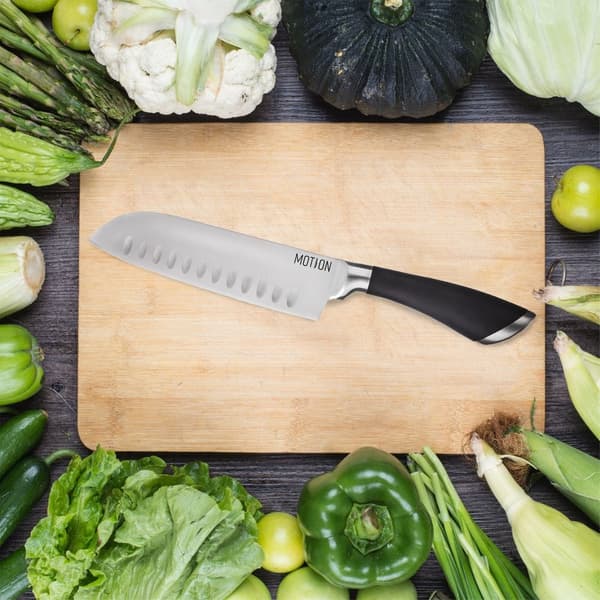 Santoku kniv stål MOTION 31 cm
