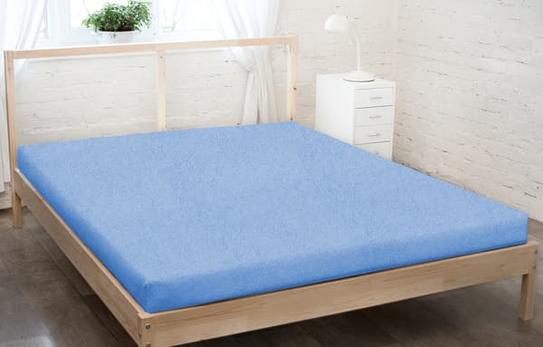 Frottélakan 90x200 blå TJOCK
