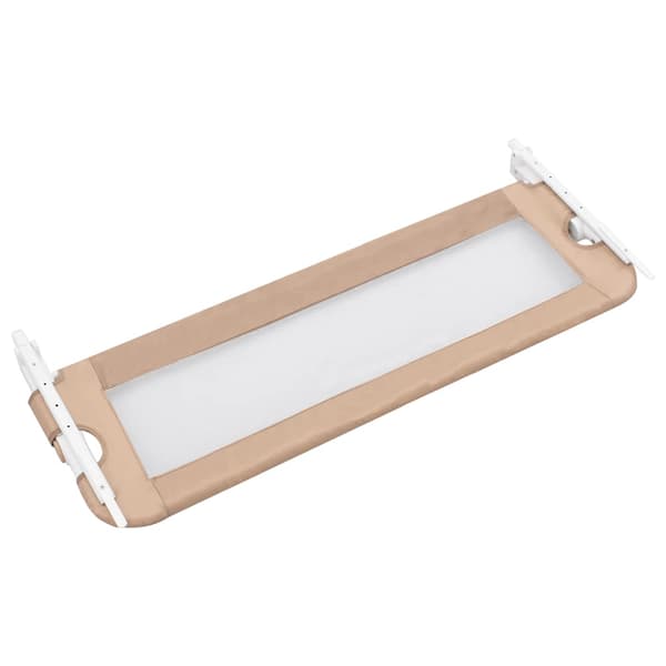 vidaXL sengehest, taupe, 120x42 cm, polyester
