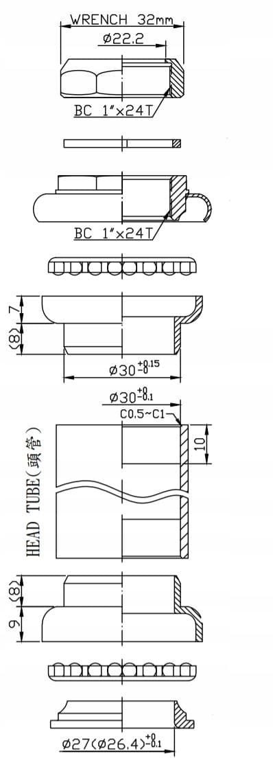 NECO H831 sort klassisk skrueheadset 1”