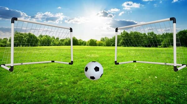 2-i-1 bærbare fodboldmål 180x120 cm