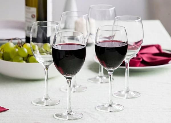 Sæt rødvinsglas 6 stk 330 ml