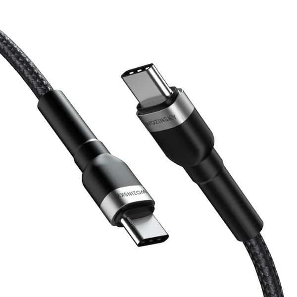 Wozinsky WNBCC2 USB-C / USB-C PD 65W-kabel 2m - Svart