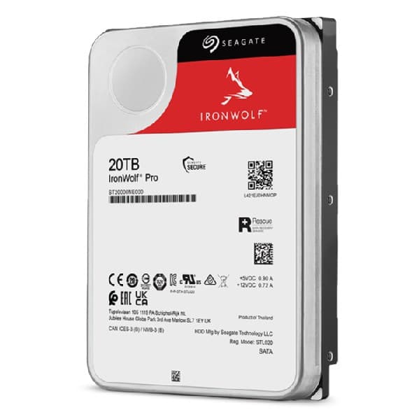 Seagate HDD IW PRO 20TB, 7200 o/min, NAS-harddisk