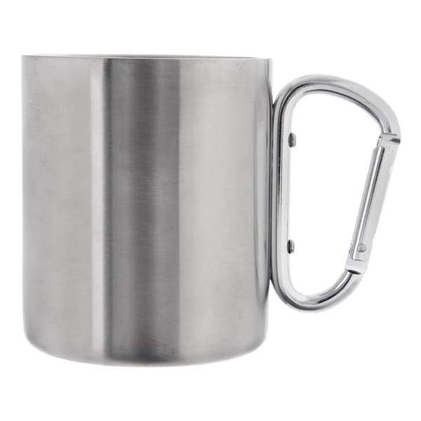 Stålresmugg med karabin 350 ml