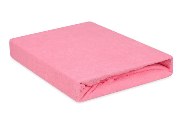 Frotté påslakan 110/120x190/200 CLASSIC rosa