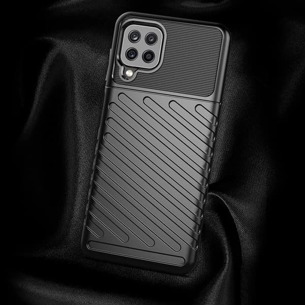 Thunder Case flexibelt armerat skal Samsung Galaxy A22 4G grön