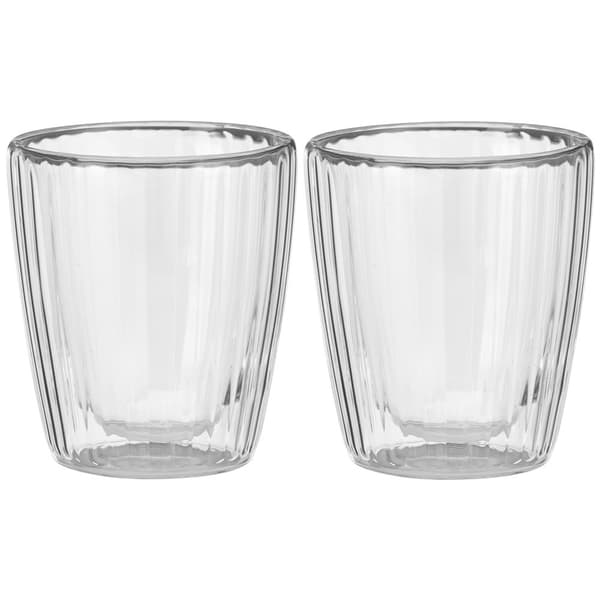 Dobbeltvæggede termiske glas til kaffe og te 230 ml 2 stk.