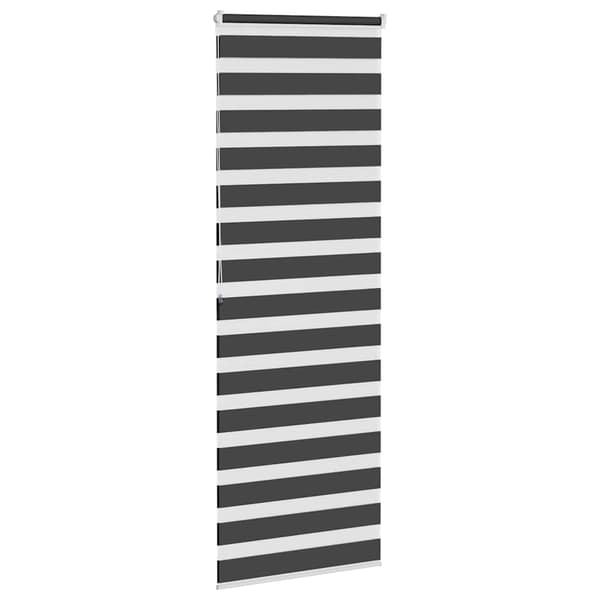 vidaXL zebragardin, sort, stofbredde 85,9 cm, polyester
