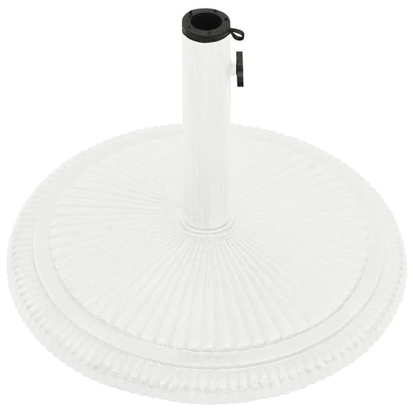 vidaXL parasolfod hvid 45x45x30 cm støbejern