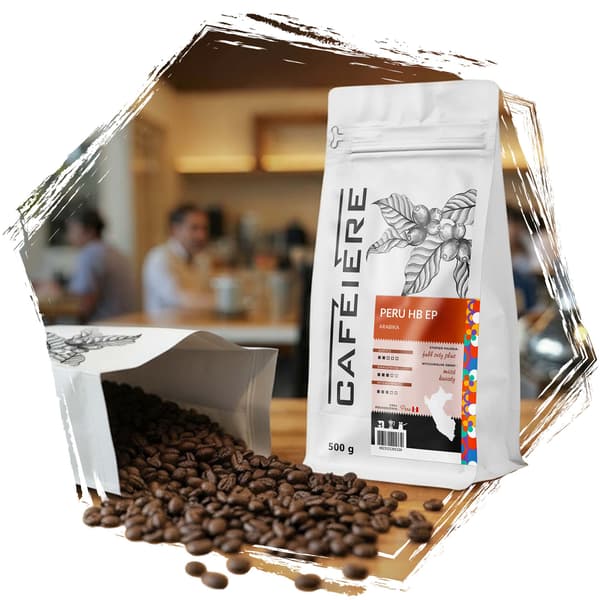Kaffebönor CAFEIERE Arabica Peru HB EP 500 g