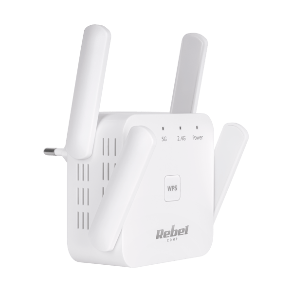 Repeater - 2,4+5 GHz trådløs netværksforstærker Rebel