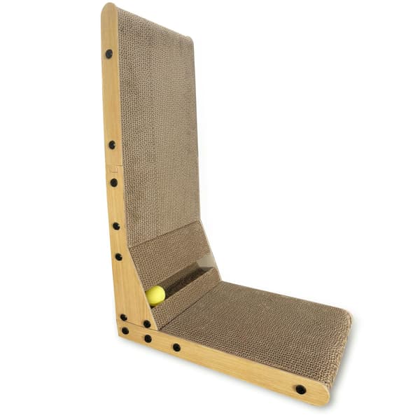 Hjørne kradsetræ til katte med bold SNAPPY 60 cm + katteurt