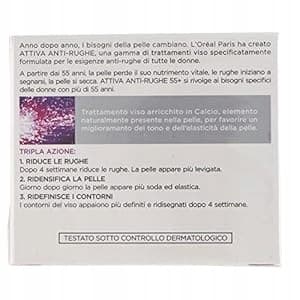 L'Oréal Paris Active 55+ Creme Mod Rynker Til Ansigtet Dag Nat 50ml