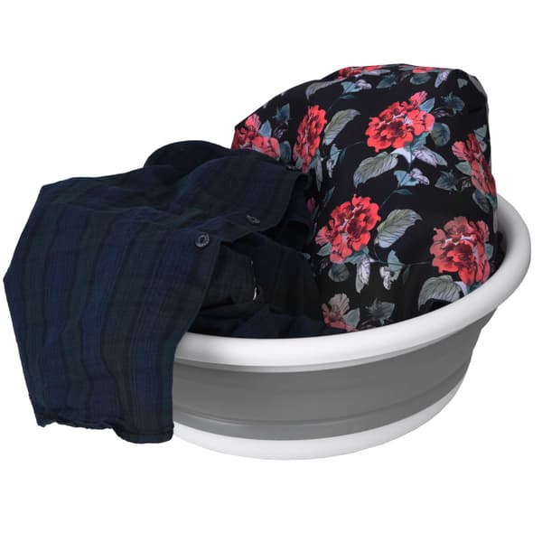 Pyöreä kulho 37 cm valkoinen ja harmaa ELBA COMPACT 9 litraa